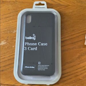 iPhone XS Max Black Bellroy 3 card case